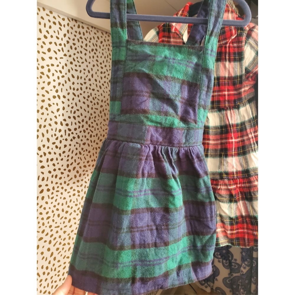 Plaid pinafore/jumper